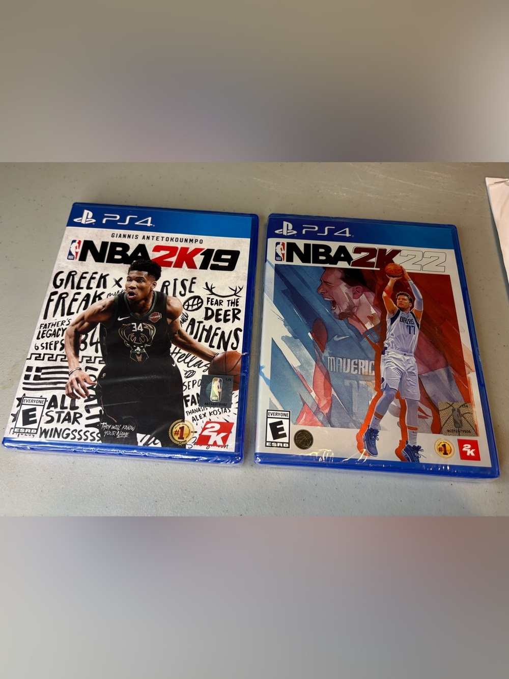 2K PS4 NBA 2K19 & NBA 2K22 Sports Games Lot 2 NTSC-U/C US/Canada Rated E